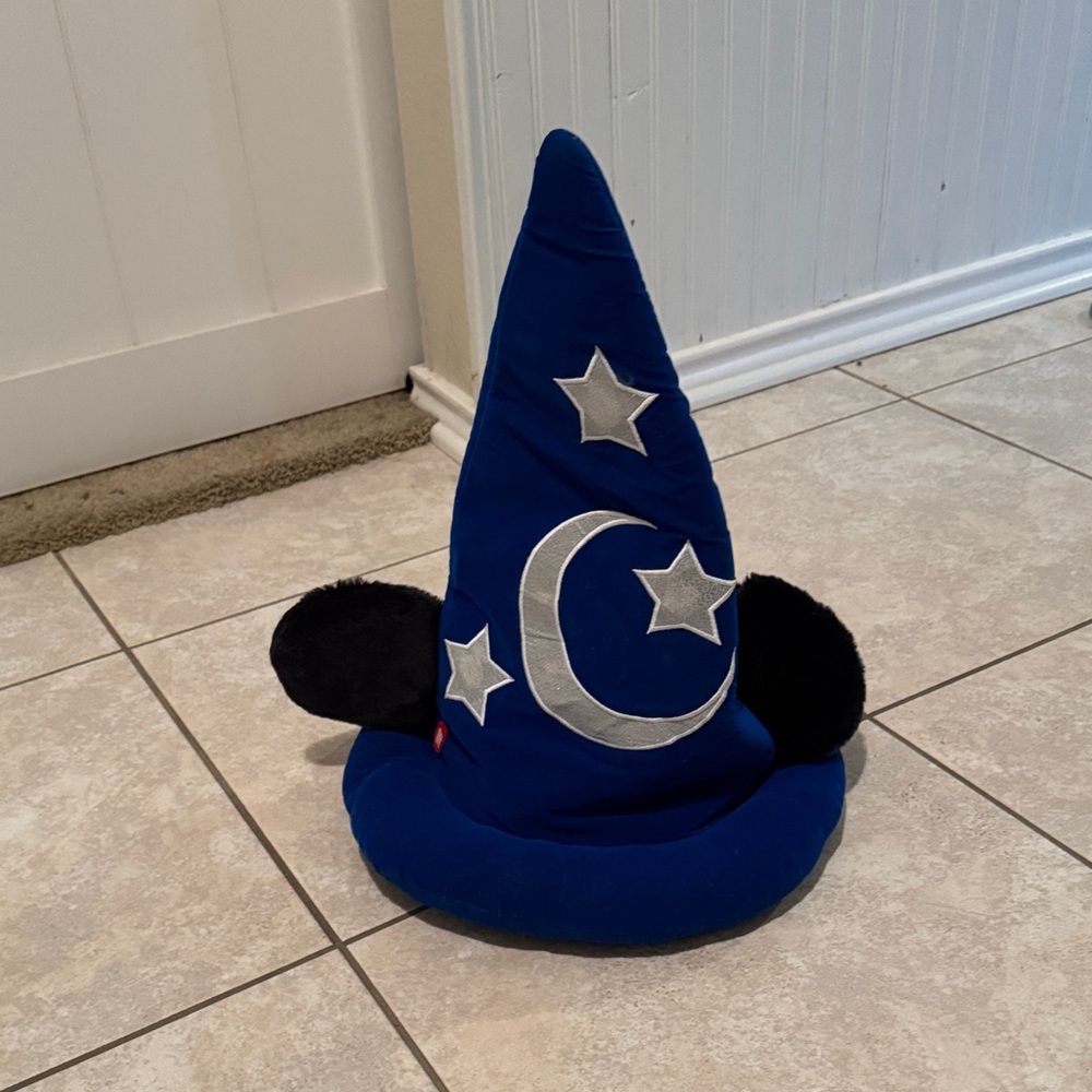 Walt Disney World  Blue Wizard Fantasia Sorcerer light up Hat Mickey Ears Adult - Picture 5 of 5